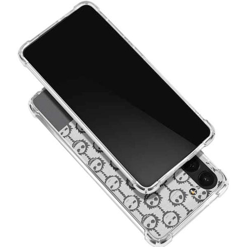 Disney The Nightmare Before Christmas Jack Skellington Face Expressions pattern Galaxy S24 FE Clear Case