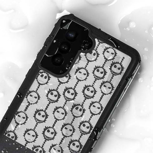Disney The Nightmare Before Christmas Jack Skellington Face Expressions pattern Galaxy S24 Plus Waterproof Case