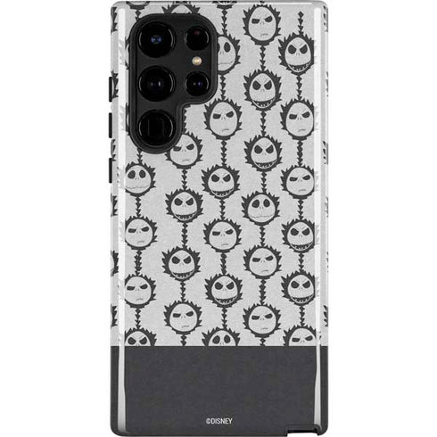Disney The Nightmare Before Christmas Jack Skellington Face Expressions pattern Galaxy Cases
