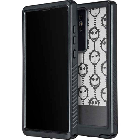 Disney The Nightmare Before Christmas Jack Skellington Face Expressions pattern Galaxy S24 Ultra Waterproof Case