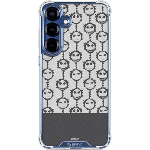 Disney The Nightmare Before Christmas Jack Skellington Face Expressions pattern Galaxy S25 Clear Case