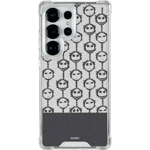 Disney The Nightmare Before Christmas Jack Skellington Face Expressions pattern Galaxy S25 Ultra Clear Case