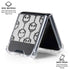Disney The Nightmare Before Christmas Jack Skellington Face Expressions pattern Galaxy Z Flip6 Clear Case