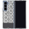 Disney The Nightmare Before Christmas Jack Skellington Face Expressions pattern Galaxy Z Fold5 5G Clear Case