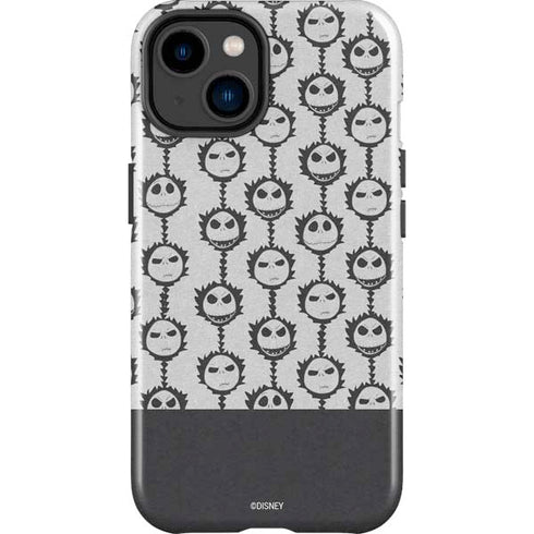 Disney The Nightmare Before Christmas Jack Skellington Face Expressions pattern iPhone 15 Impact Case