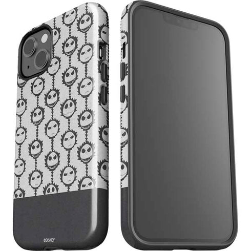 Disney The Nightmare Before Christmas Jack Skellington Face Expressions pattern iPhone 15 Impact Case