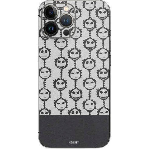 Disney The Nightmare Before Christmas Jack Skellington Face Expressions pattern iPhone 15 Pro Max Skin