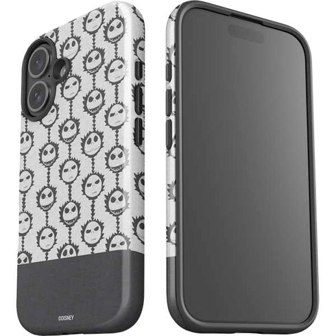 Disney The Nightmare Before Christmas Jack Skellington Face Expressions pattern iPhone 16 Impact Case