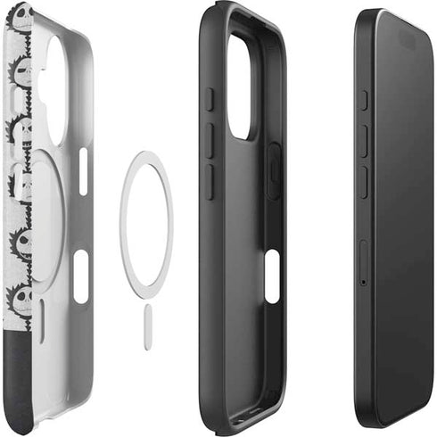 Disney The Nightmare Before Christmas Jack Skellington Face Expressions pattern iPhone 16 Plus Magsafe Impact Case