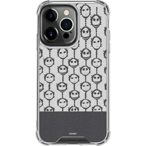 Disney The Nightmare Before Christmas Jack Skellington Face Expressions pattern iPhone 16 Pro Clear Case