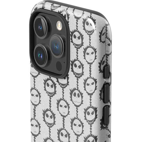 Disney The Nightmare Before Christmas Jack Skellington Face Expressions pattern iPhone 16 Pro Impact Case