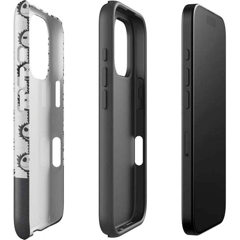 Disney The Nightmare Before Christmas Jack Skellington Face Expressions pattern iPhone 16 Pro Impact Case