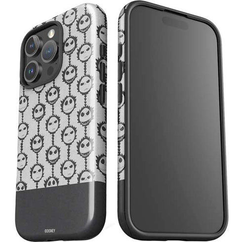Disney The Nightmare Before Christmas Jack Skellington Face Expressions pattern iPhone 16 Pro Impact Case