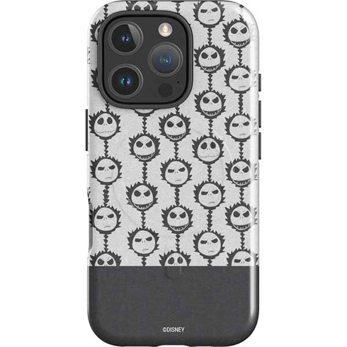 Disney The Nightmare Before Christmas Jack Skellington Face Expressions pattern iPhone 16 Pro Magsafe Impact Case
