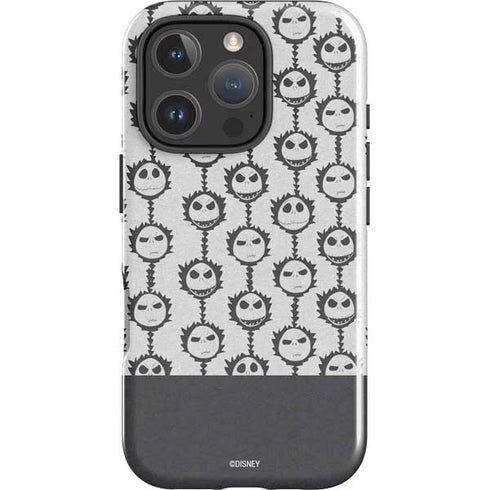 Disney The Nightmare Before Christmas Jack Skellington Face Expressions pattern iPhone 16 Pro Max Impact Case