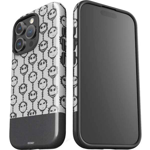 Disney The Nightmare Before Christmas Jack Skellington Face Expressions pattern iPhone 16 Pro Max Impact Case