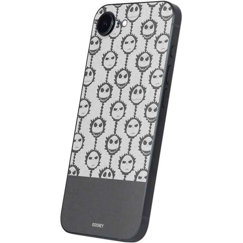 Disney The Nightmare Before Christmas Jack Skellington Face Expressions pattern iPhone 16e Skin