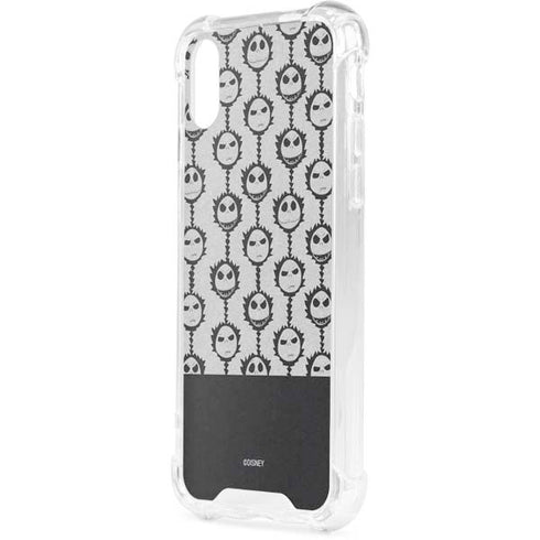 Disney The Nightmare Before Christmas Jack Skellington Face Expressions pattern iPhone XS Clear Case