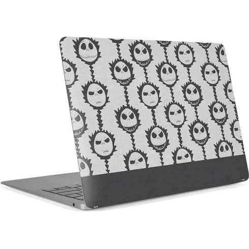 Disney The Nightmare Before Christmas Jack Skellington Face Expressions pattern Apple MacBook Air Skin