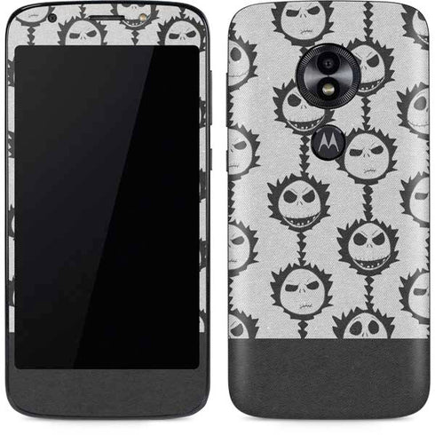 Disney The Nightmare Before Christmas Jack Skellington Face Expressions pattern Moto E5 Play Skin