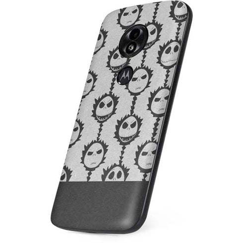 Disney The Nightmare Before Christmas Jack Skellington Face Expressions pattern Moto E5 Play Skin