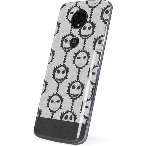 Disney The Nightmare Before Christmas Jack Skellington Face Expressions pattern Moto E5 Plus Skin