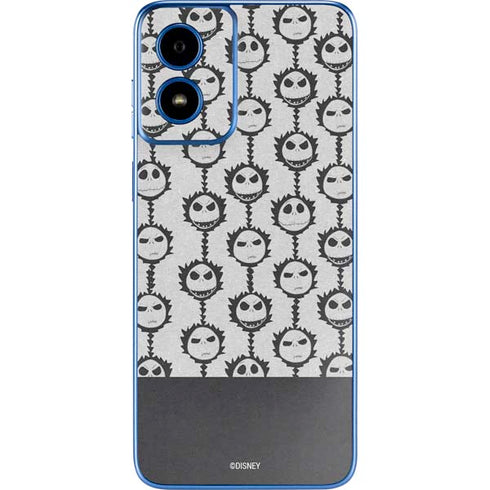 Disney The Nightmare Before Christmas Jack Skellington Face Expressions pattern Moto G Play 4G (2024) Skin