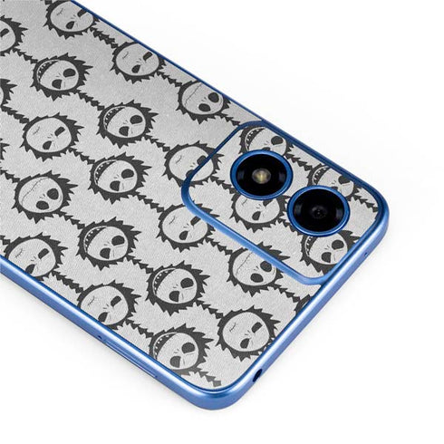 Disney The Nightmare Before Christmas Jack Skellington Face Expressions pattern Moto G Play 4G (2024) Skin