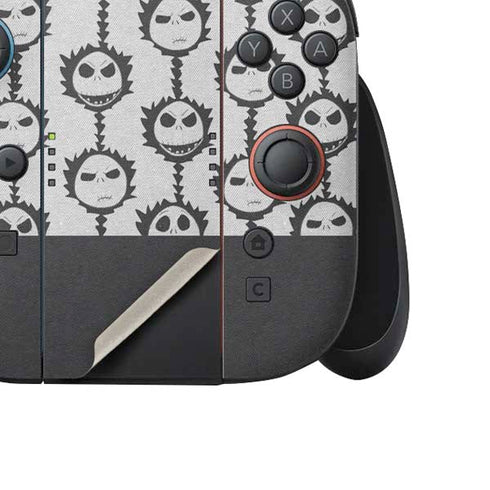 Disney The Nightmare Before Christmas Jack Skellington Face Expressions pattern Nintendo Switch 2 (2025) Joy-Con Controller Skin