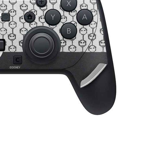 Disney The Nightmare Before Christmas Jack Skellington Face Expressions pattern Nintendo Switch 2 (2025) Pro Controller Skin