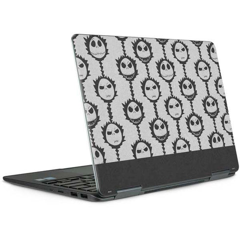 Disney The Nightmare Before Christmas Jack Skellington Face Expressions pattern Notebook 9 Pro 13in (2017) Skin