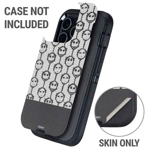 Disney The Nightmare Before Christmas Jack Skellington Face Expressions pattern Otterbox Defender iPhone Skin