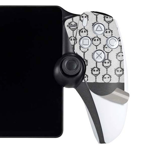 Disney The Nightmare Before Christmas Jack Skellington Face Expressions pattern PlayStation Portal Remote Player Skin