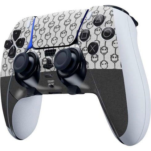 Disney The Nightmare Before Christmas Jack Skellington Face Expressions pattern PS5 DualSense Edge Pro Controller Skin