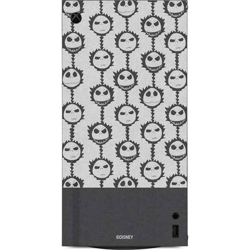 Disney The Nightmare Before Christmas Jack Skellington Face Expressions pattern XBox Series X Digital Edition Console Skin