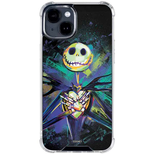 Disney The Nightmare Before Christmas Jack Skellington Art iPhone 15 Clear Case