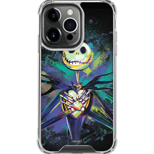 Disney The Nightmare Before Christmas Jack Skellington Art iPhone 16 Pro Max Clear Case