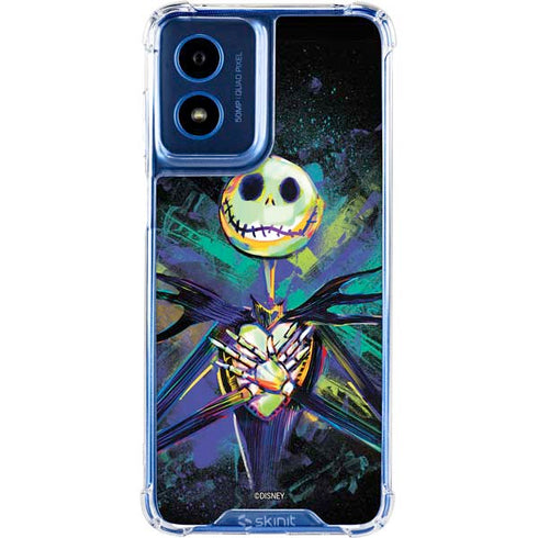 Disney The Nightmare Before Christmas Jack Skellington Art Moto G Play 4G (2024) Clear Case