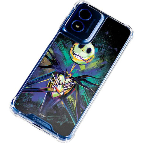 Disney The Nightmare Before Christmas Jack Skellington Art Moto G Play 4G (2024) Clear Case