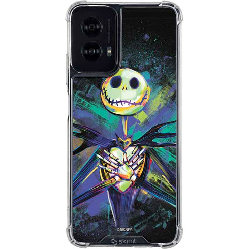 Disney The Nightmare Before Christmas Jack Skellington Art Moto G Power 5G (2024) Clear Case