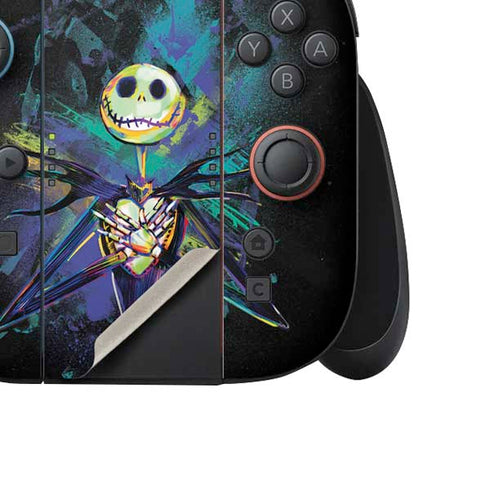 Disney The Nightmare Before Christmas Jack Skellington Art Nintendo Switch 2 (2025) Joy-Con Controller Skin
