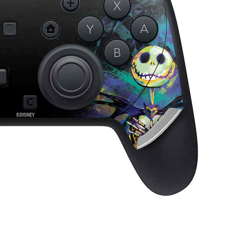 Disney The Nightmare Before Christmas Jack Skellington Art Nintendo Switch 2 (2025) Pro Controller Skin