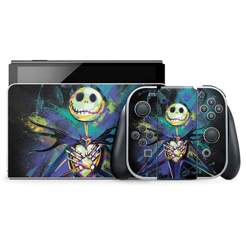Disney The Nightmare Before Christmas Jack Skellington Art Nintendo Skins