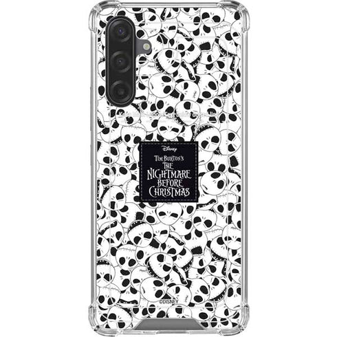 Disney The Nightmare Before Christmas Jack Skellington Pattern Galaxy A17 Clear Case