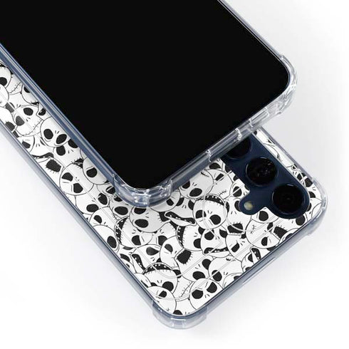 Disney The Nightmare Before Christmas Jack Skellington Pattern Galaxy A55 5G Clear Case