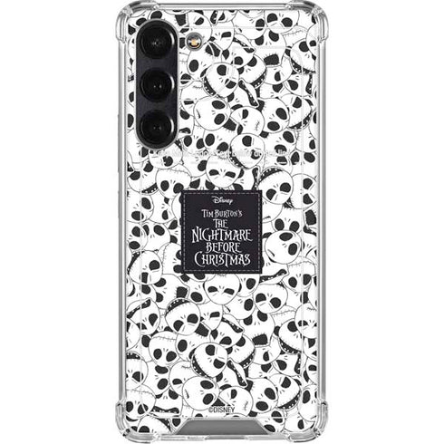 Disney The Nightmare Before Christmas Jack Skellington Pattern Galaxy S24 FE Clear Case