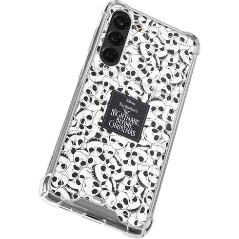 Disney The Nightmare Before Christmas Jack Skellington Pattern Galaxy S24 FE Clear Case