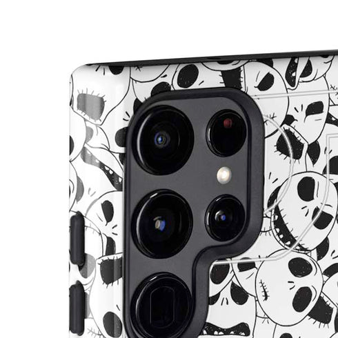 Disney The Nightmare Before Christmas Jack Skellington Pattern Galaxy S25 Ultra Impact Case