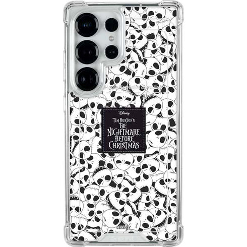 Disney The Nightmare Before Christmas Jack Skellington Pattern Galaxy S25 Ultra Clear Case