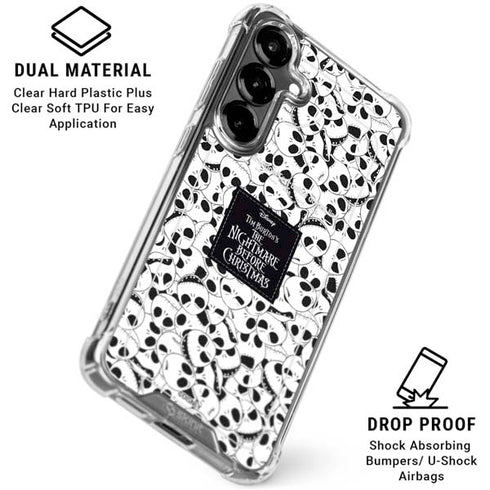 Disney The Nightmare Before Christmas Jack Skellington Pattern Galaxy S26 Clear Case